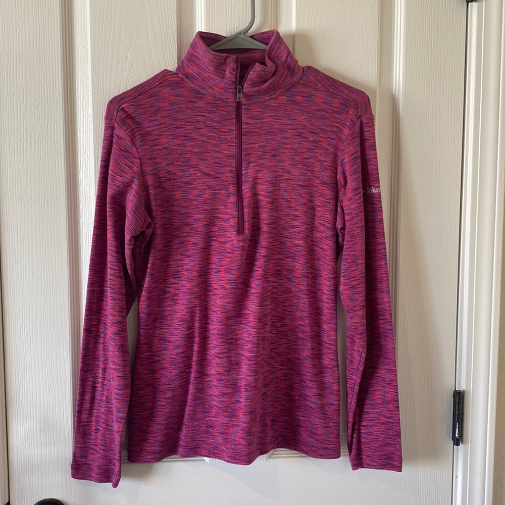 Colombia 3/4 zip top, long sleeve. Large